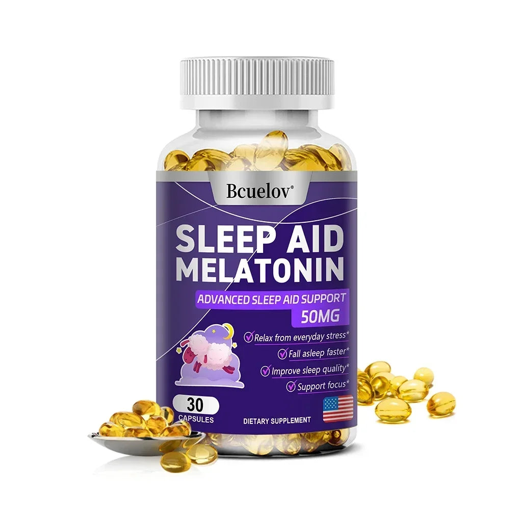 SLEEP AID MELATONIN, Dietary Supplement for Promotes Relaxation and Sleep Health, 25mg, 30/60/120 Capsules, Vegan | Gluten Free