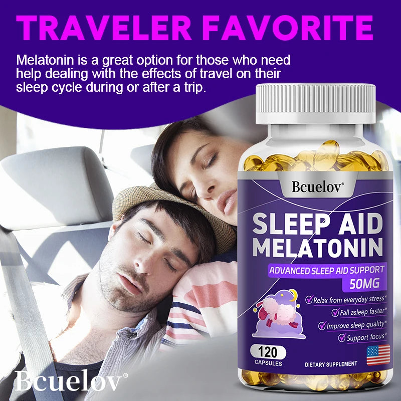 SLEEP AID MELATONIN, Dietary Supplement for Promotes Relaxation and Sleep Health, 25mg, 30/60/120 Capsules, Vegan | Gluten Free